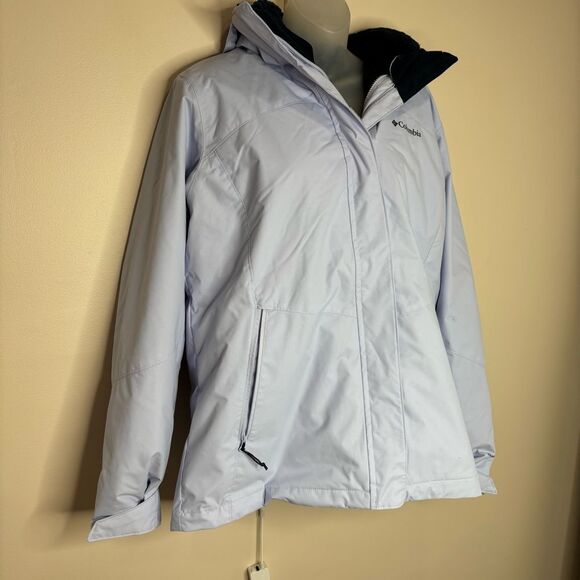 Columbia Bugaboo III Fleece Interchange 3-in-1 Jacket Women's large purple blue - Picture 11 of 13